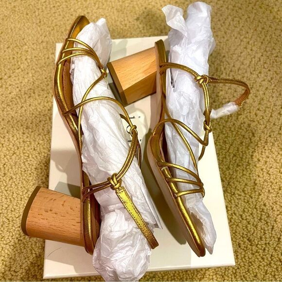 joie Malta brass strappy sandal - Picture 5 of 7